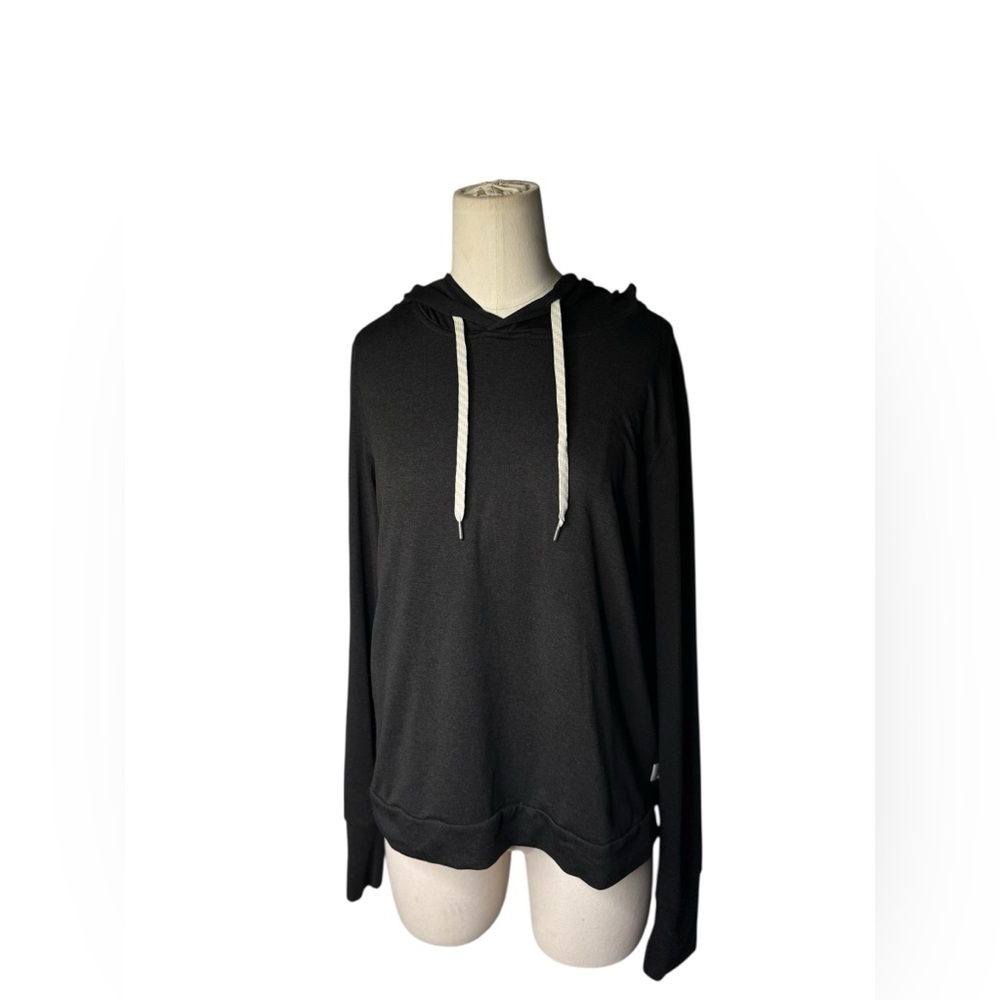 Vuori Halo Essential Hoodie Women's Large Gray Heather Pullover Stretch Cropped - Picture 4 of 6
